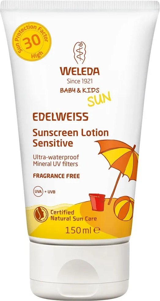 Weleda Натуральный солнцезащитный крем для младенцев и детей SPF 30, 150 мл
