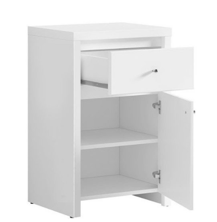 Тумба Кристина jm 032 KOM 1D1SP B белая купить,NaN
