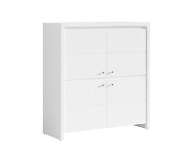 Тумба Кристина jm 016 KOM 4D B Белая купить,NaN