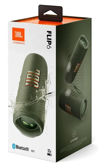 Портативная колонка JBL Flip 6 JBLFLIP6GREN Green - ForteMarket Портативная колонка JBL Flip 6 JBLFLIP6GREN Green купить,0