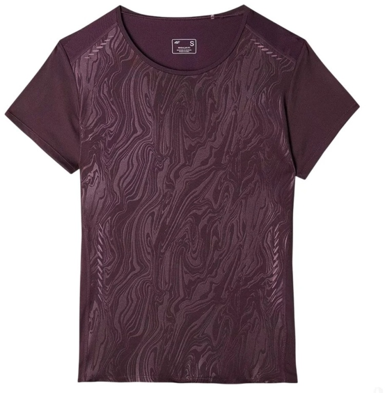 Футболка женская 4F Running 4FWAW24TFTSF1066-50S бордовый M купить,NaN