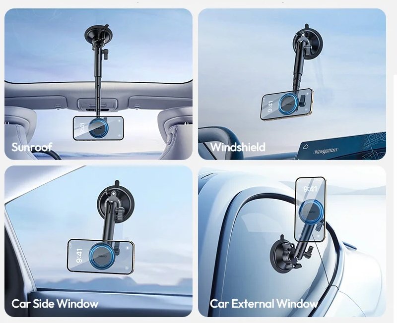 Магнитный держатель Ulanzi ZJ06 Suction Cup Mount черный купить,NaN