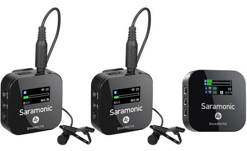 Микрофон Saramonic Blink900 B2 черный купить,NaN