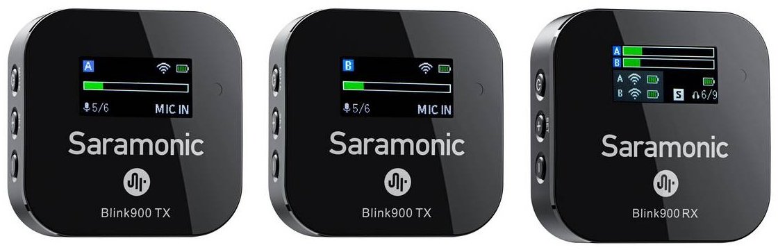 Микрофон Saramonic Blink900 B2 черный купить,NaN