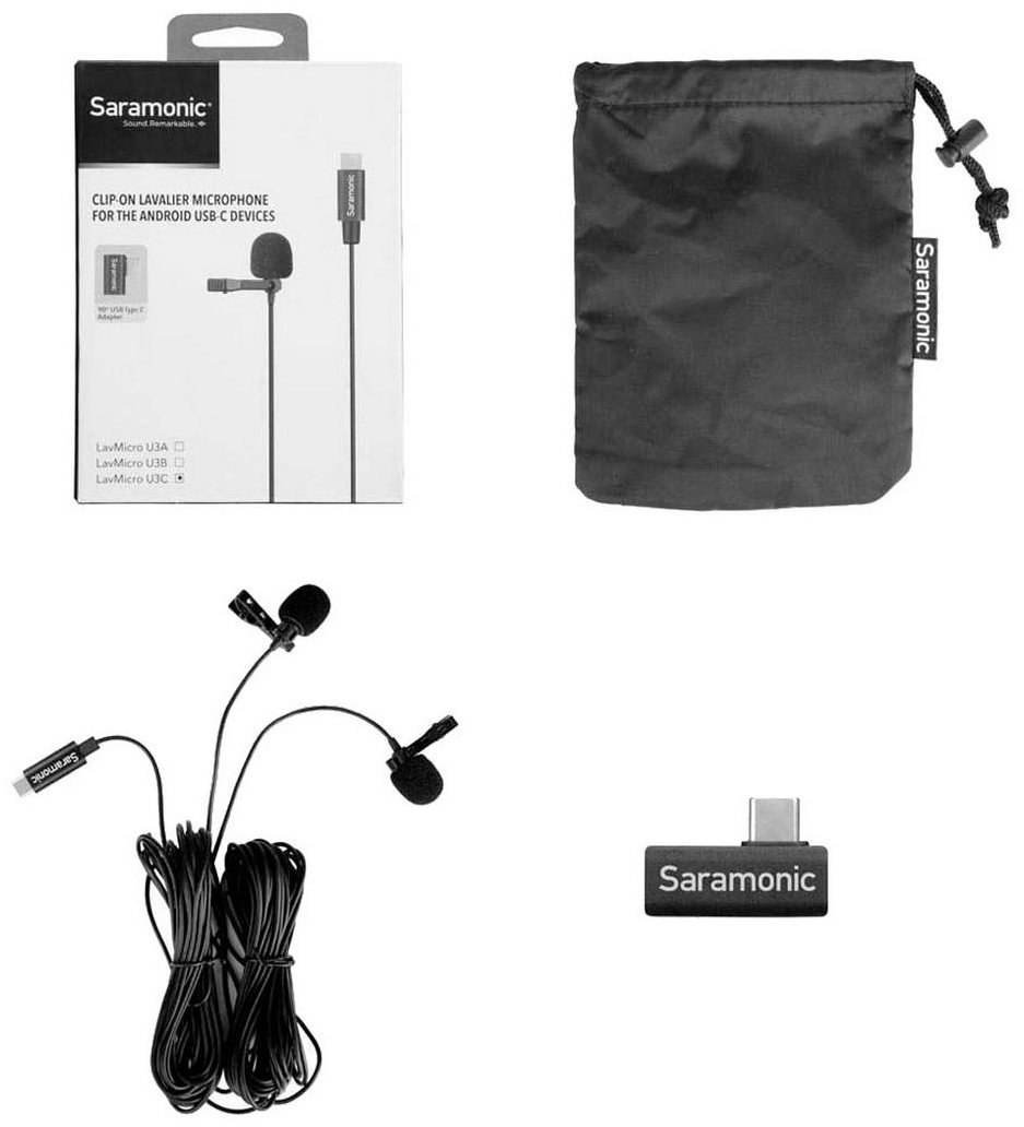 Микрофон Saramonic LavMicro U3C черный купить,NaN