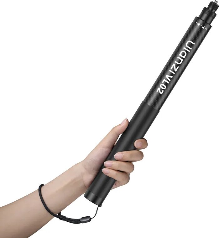Ручной штатив Ulanzi VL02 Iodine Fiber Selfie Stick черный