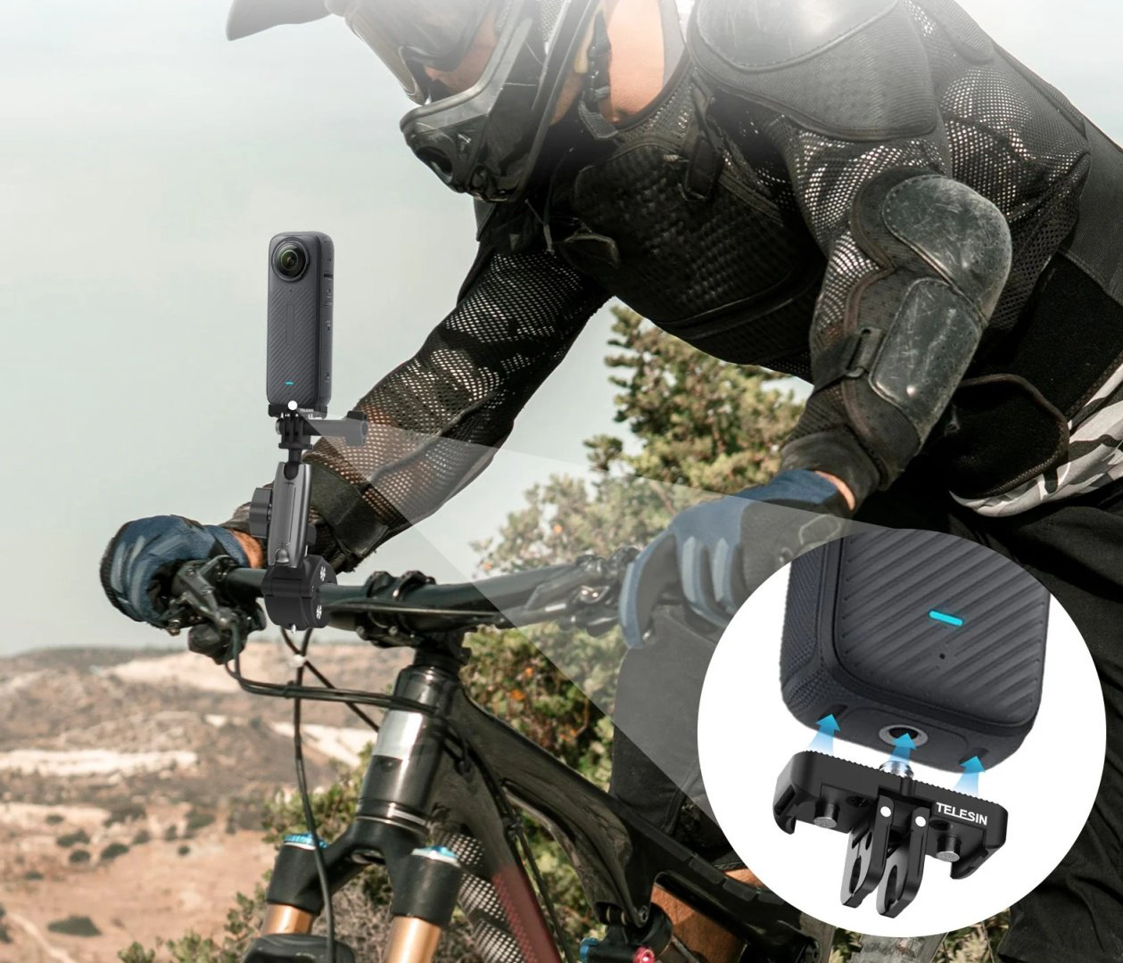 Адаптер Telesin S7-JBK-05 для Insta360 X4 / X5 купить,NaN