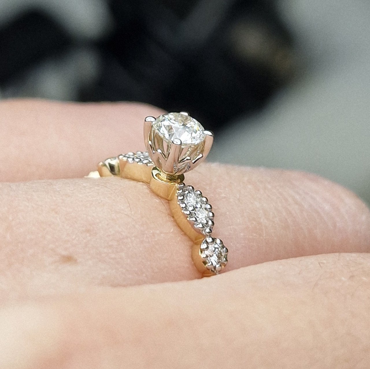 Кольцо Deimantas 98883596 16,5р 2,27гр 0,53ct. купить,NaN