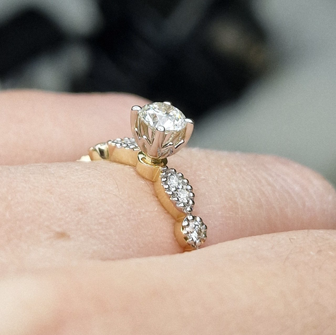 Кольцо Deimantas 98883596 16,5р 2,27гр 0,53ct. купить,NaN