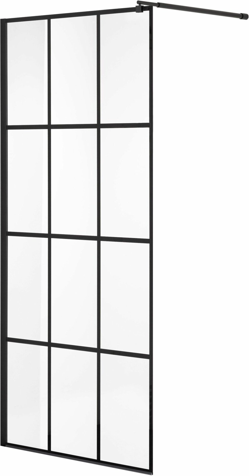 Душевое ограждение Niagara одностенное NG-685-12 BLACK, 1200х1950 мм купить,NaN