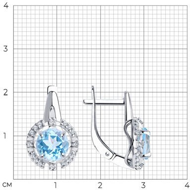 Серьги Diamant 94-320-00679-1 3,78гр. купить,NaN