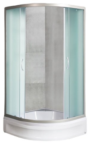 Душевое ограждение KABINKA.KZ двухстенное DON XL 90/24 MT, 900х1850 мм
