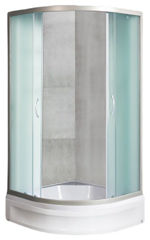 Душевое ограждение KABINKA.KZ двухстенное DON XL 90/24 MT, 900х1850 мм