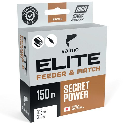 Рыболовная леска Salmo Elite Feeder&Match 0,27 мм 150 м коричневая купить,NaN