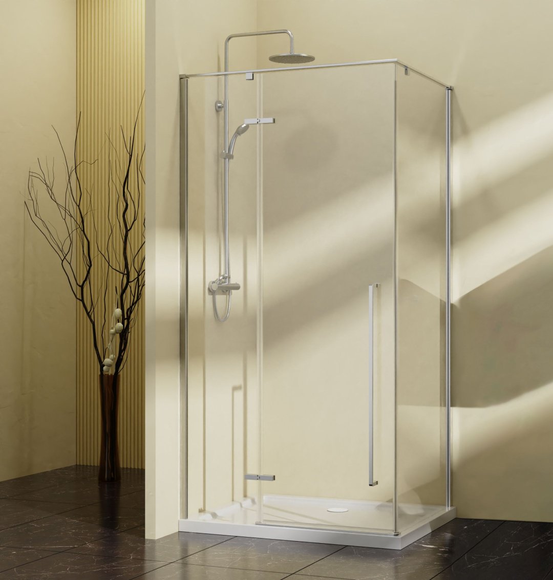 Душевое ограждение KABINKA.KZ двухстенное Slim-N VSR-5SN9090CL, 900х1950 мм