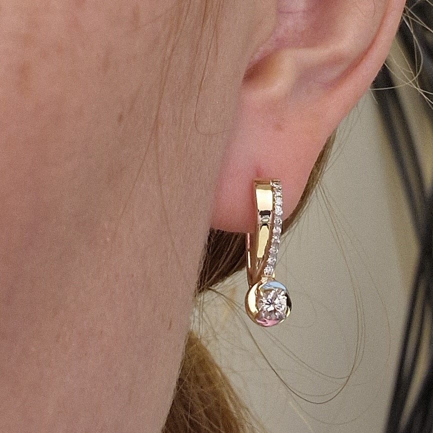 Серьги Deimantas 98882970 6,19гр 0,59ct. купить,NaN