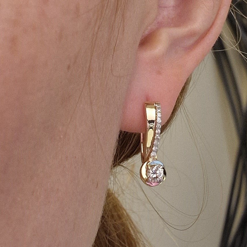 Серьги Deimantas 98882970 6,19гр 0,59ct. купить,NaN