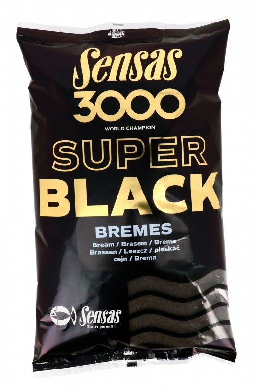 Прикормка Sensas 3000 Super Black Bremes 1000гр купить,NaN