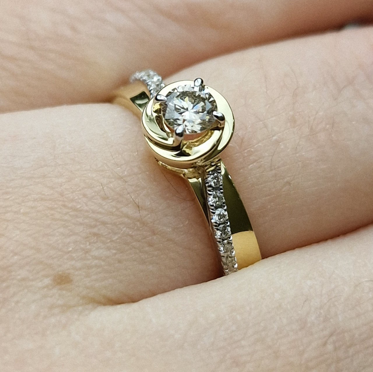 Кольцо Deimantas 98882974 17р 3,61гр 0,37ct. купить,NaN