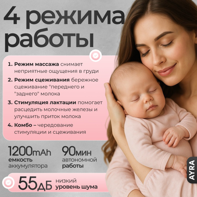 Молокоотсос электрический Ayra MY-375 Premium