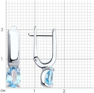 Серьги Diamant 94-320-00626-1 2,71гр. купить,NaN