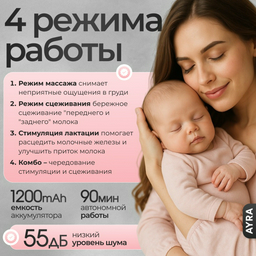 Молокоотсос электрический Ayra MY-375 Premium