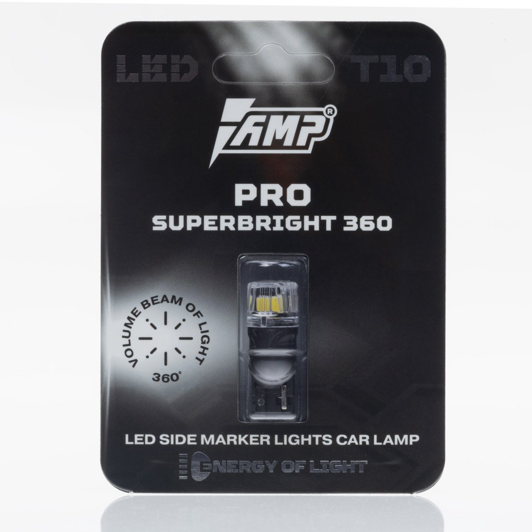 AMP PRO 360 SuperBright T10 светодиодная W5W, 1 шт купить,4990