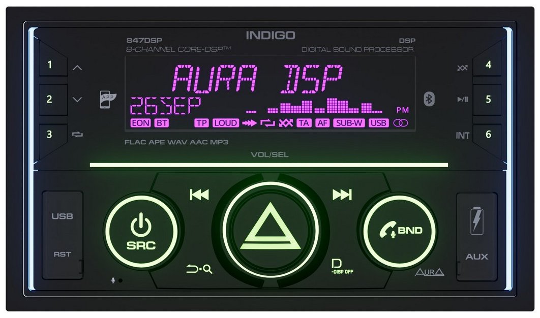 AurA INDIGO-847DSP 2 DIN