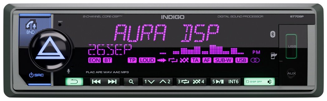 AurA INDIGO-877DSP 1 DIN универсальная
