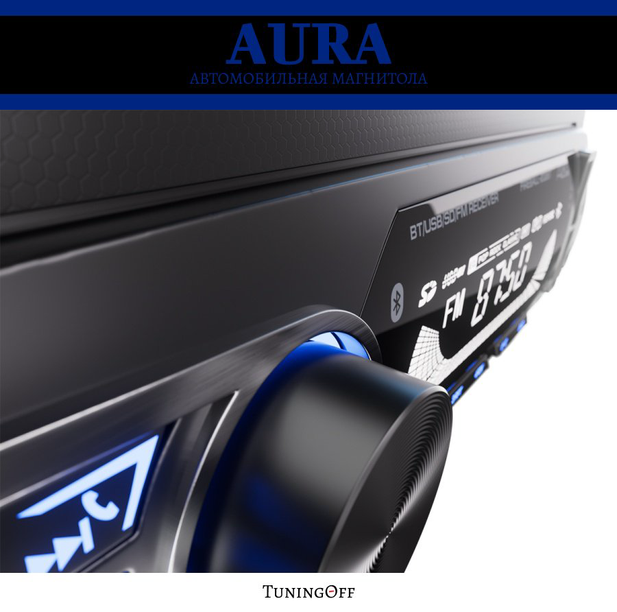 AurA FIREBALL-202BT Blue 1 DIN купить,NaN