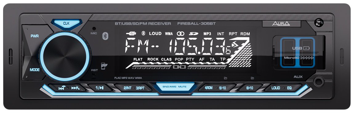 AurA FIREBALL-305BT 1 DIN купить,23999