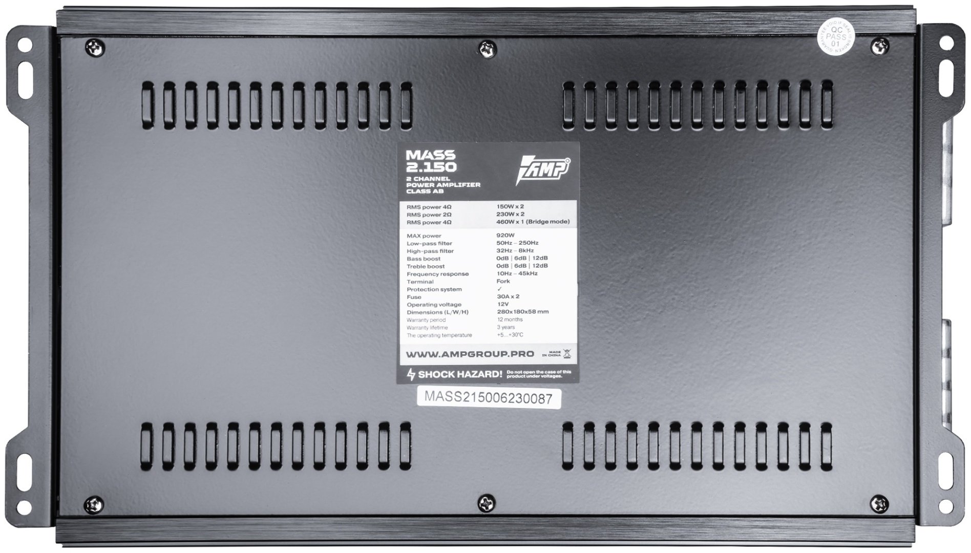 AMP mass 2.150 920 Вт 2 канальный