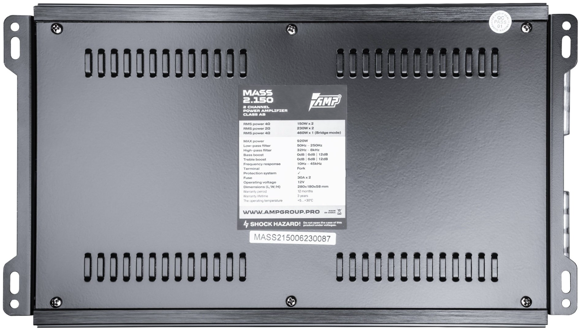 AMP mass 2.150 920 Вт 2 канальный купить,39696