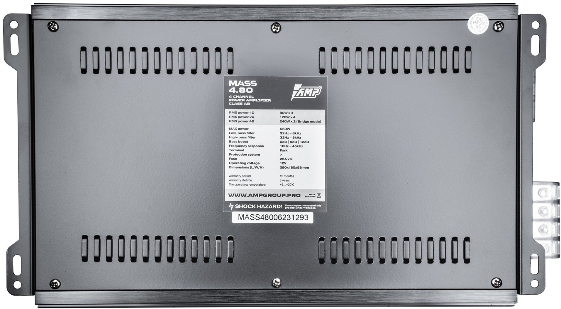 AMP MASS 4.80 1000 Вт 4 канальный