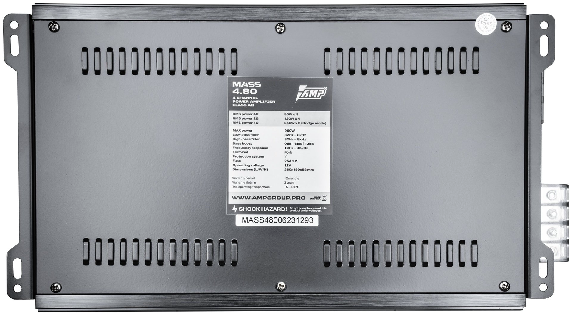 AMP MASS 4.80 1000 Вт 4 канальный купить,34697