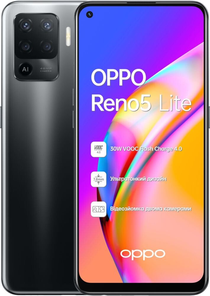 Смартфон Oppo Reno 5 Lite 8/128Gb NFC Fluid Black купить,NaN