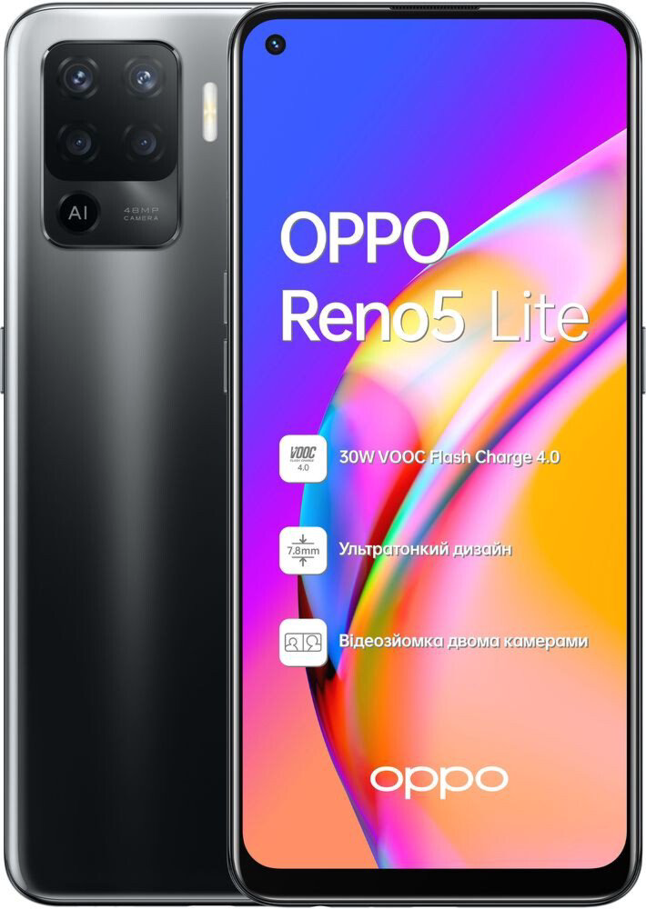 Смартфон Oppo Reno 5 Lite 8/128Gb NFC Fluid Black купить,NaN
