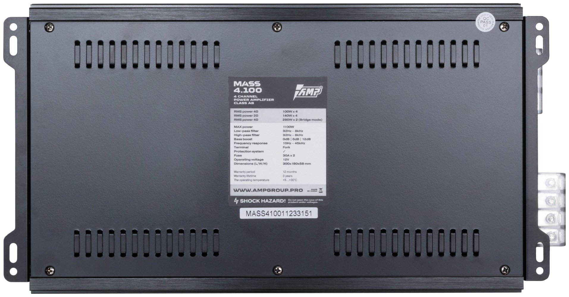 AMP MASS 4.100 1100 Вт 4 канальный