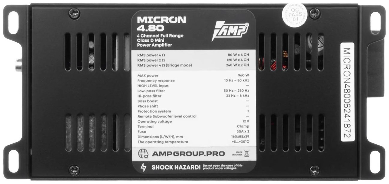 AMP MICRON 4.80 960 Вт 4 канальный купить,39576