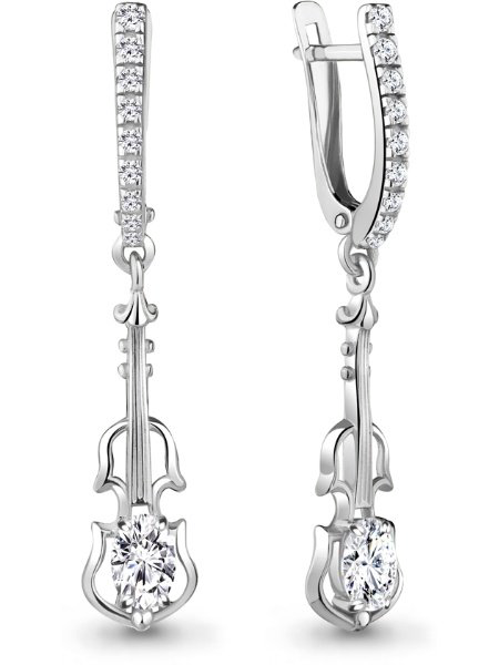 Серьги Aquamarine 48407А  купить,NaN