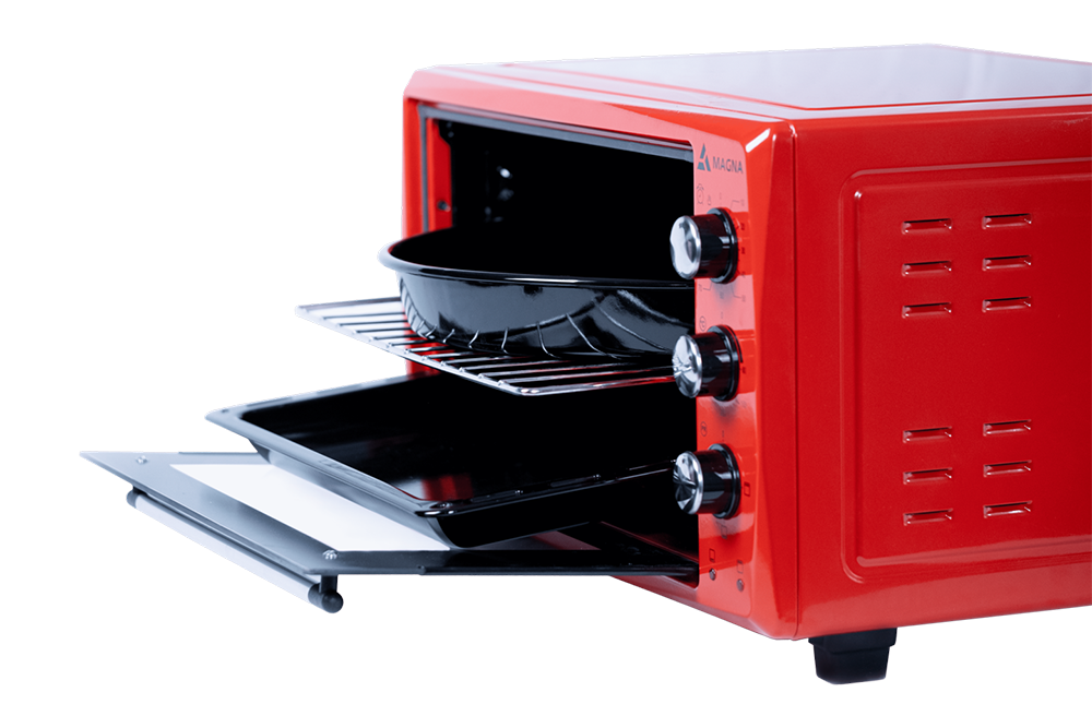 Мини-печь Magna Middle MF3615U-14RD красная - ForteMarket Мини-печь Magna Middle MF3615U-14RD красная купить,0