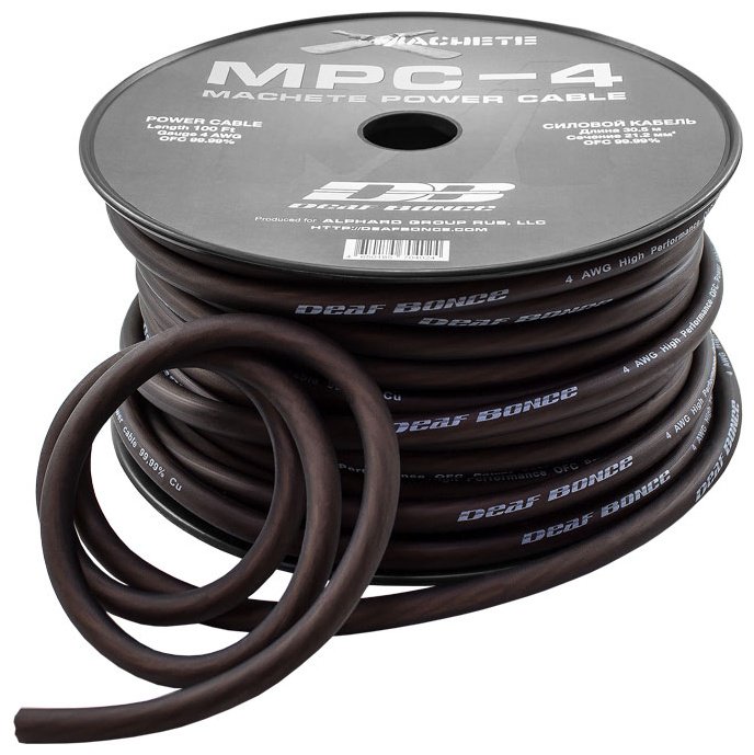 Deaf Bonce кабель MACHETE MPC-4GA Black 10 м 1 шт