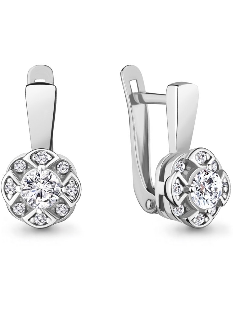 Серьги Aquamarine 46984А  купить,NaN