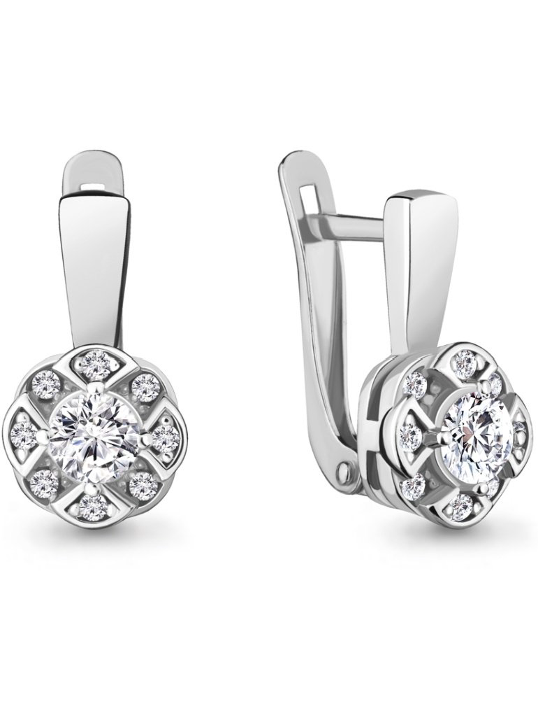 Серьги Aquamarine 46984А  купить,NaN