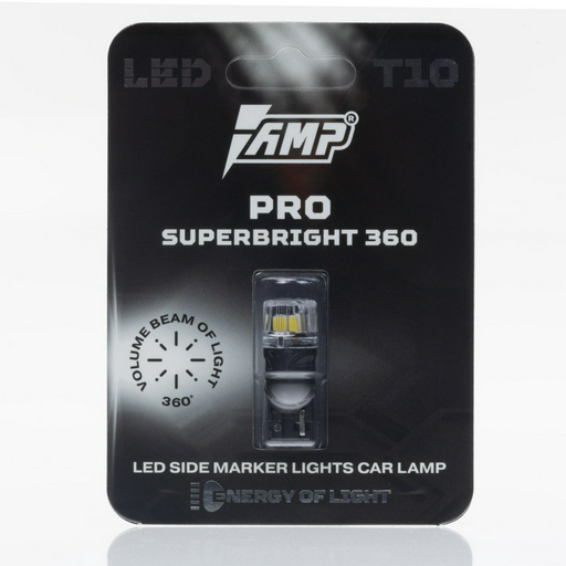 AMP PRO 360 SuperBright T10 светодиодная W5W, 1 шт