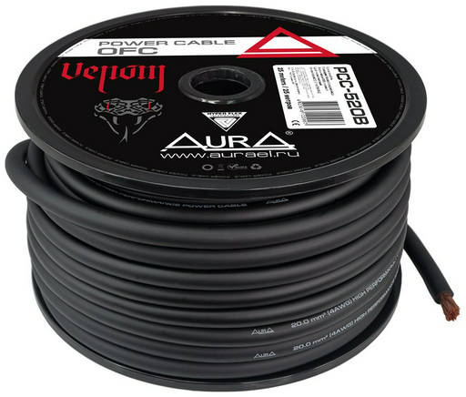AurA силовой кабель PCC-520B OFC 4AWG/25мм2 1 шт 5 м