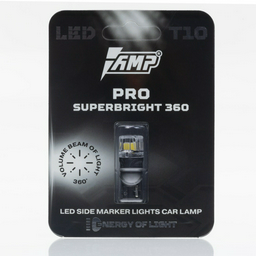 AMP PRO 360 SuperBright T10 светодиодная W5W, 1 шт