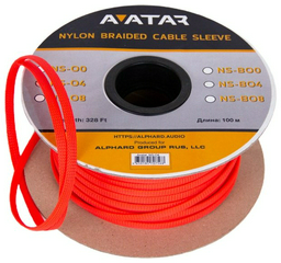 Avatar кабельная оплетка NS-O4 V2 4GA оранжевый 10m 1 шт