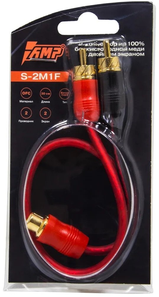 AMP кабель S-2M1F RCA 1 шт