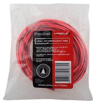 УРАЛ кабельная оплетка WP-DBRCA RED 1 шт 10 м